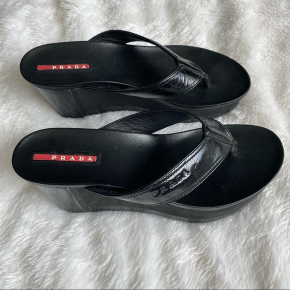 Prada Shoes - Prada Platform Thong Slides